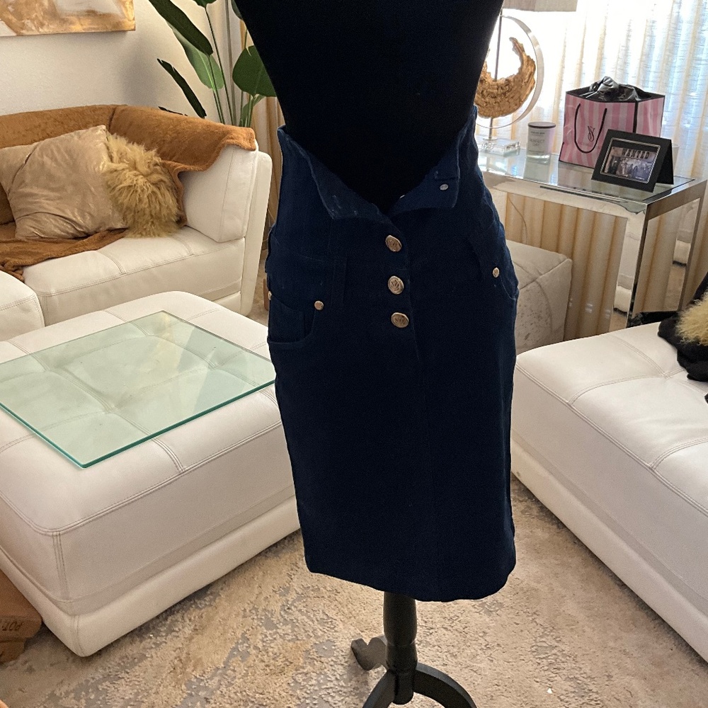 NWOT SEXY DENIM   HIGH WAISTED  CORSET PENCIL SKIRT 😍😍😍